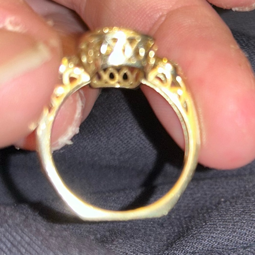 🎉HP🎉10K Diamond YELLOW & WHITE  .53ctw  SOLID Yellow Gold NATURAL &  MINED - Picture 11 of 13